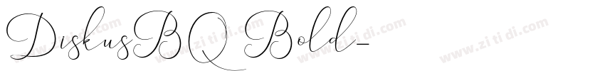 DiskusBQ Bold字体转换